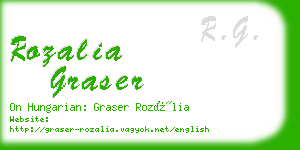 rozalia graser business card